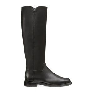 New Stuart Weitzman Square Toe Riding Boot Black Leather Sz 11
